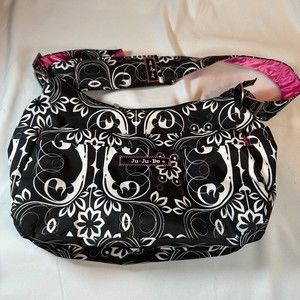 Ju-Ju-Be Convertible Diaper Gym Bag Adjustable Shoulder Strap Many Pockets